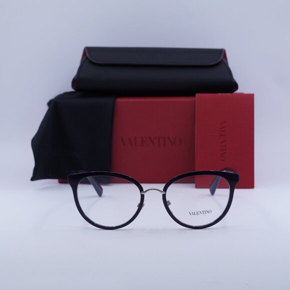 Valentino VA1004 3010 Cat Eye Eyeglasses – Blue 52mm - Picture 2 of 9